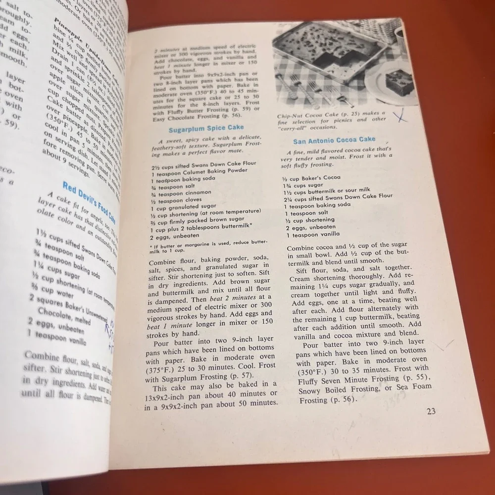 Vintage 1963 General Foods Kitchens All About Home Baking Cookbook 6th Edition